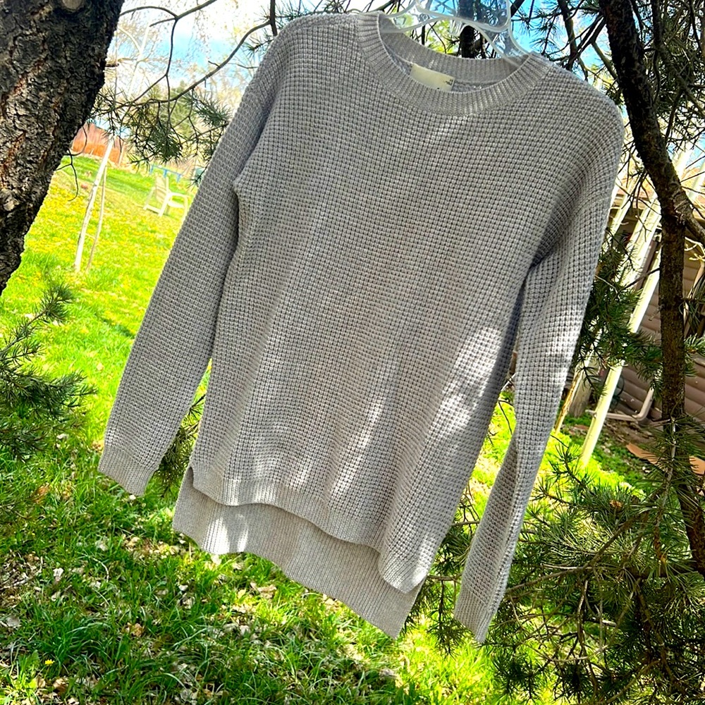 WILFRED FREE waffled long sleeve top